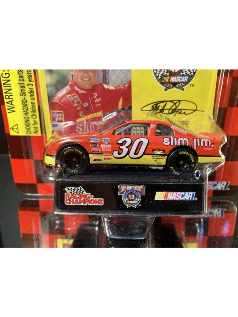 Vintage Die Cast Racing Champions NASCAR 50th Anniversary Mike Cope Car 30 Slim - Picture 4 of 8